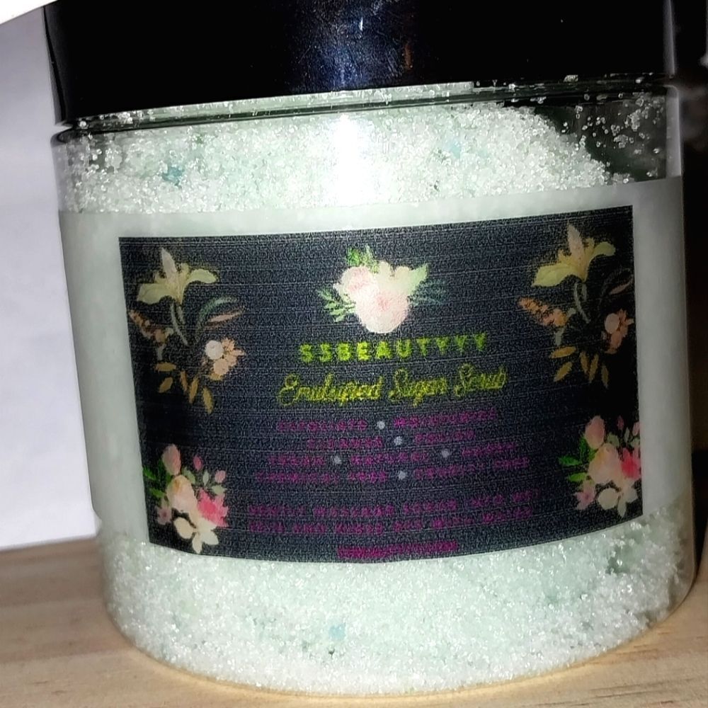 Hand crafted Pineapple Blueberry emulsified sugar scrub 6oz